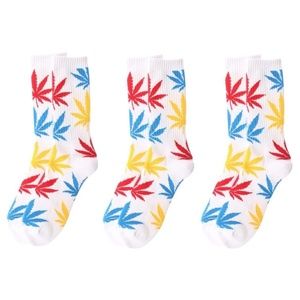 NEW WOMEN'S 3-PACK WEED SOCKS MARIJUANA GANJA POT